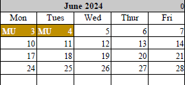 District School Academic Calendar for Kenwood Station Elementary School for June 2024