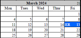 District School Academic Calendar for Kenwood Station Elementary School for March 2024