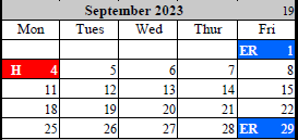 District School Academic Calendar for Kenwood Station Elementary School for September 2023