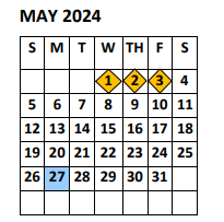 District School Academic Calendar for Doedyns Elementary for May 2024