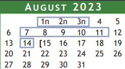 District School Academic Calendar for Magnolia Elementary for August 2023