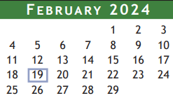 District School Academic Calendar for Magnolia Elementary for February 2024