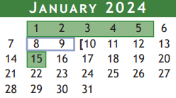 District School Academic Calendar for Magnolia Elementary for January 2024