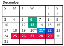 District School Academic Calendar for Desert Palms Elementary School for December 2023