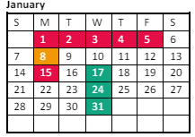 District School Academic Calendar for Desert Palms Elementary School for January 2024