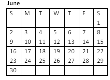 District School Academic Calendar for Desert Palms Elementary School for June 2024
