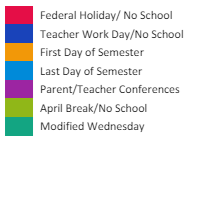 District School Academic Calendar Legend for Desert Palms Elementary School