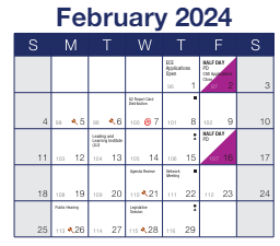 District School Academic Calendar for Chatham Elementary School for February 2024