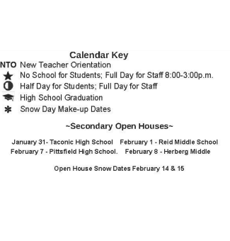 District School Academic Calendar Legend for John T Reid Middle