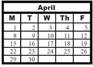 District School Academic Calendar for Grand Prairie Elementary for April 2024
