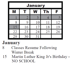 District School Academic Calendar for Grand Prairie Elementary for January 2024