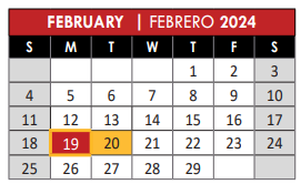 District School Academic Calendar for Carpenter Middle for February 2024