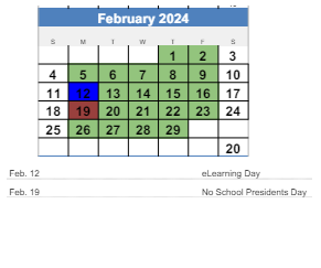 District School Academic Calendar for Riverside Intermediate for February 2024
