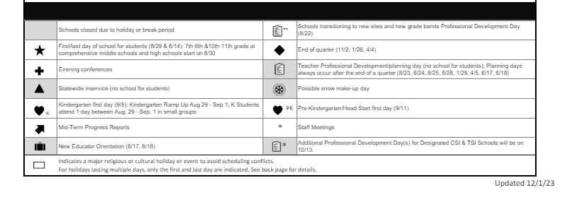 District School Academic Calendar Key for Jefferson High School