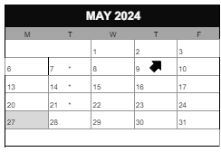 District School Academic Calendar for Jefferson High School for May 2024