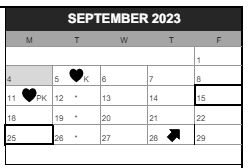 District School Academic Calendar for Jefferson High School for September 2023