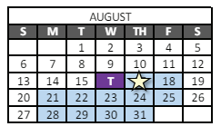 District School Academic Calendar for Mc Graw Elementary School for August 2023