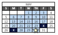 District School Academic Calendar for Red Feather Lakes Elementary School for May 2024