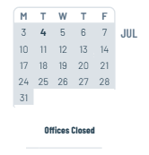 District School Academic Calendar for Pine Forest Elementary School for July 2023