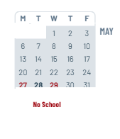 District School Academic Calendar for Sylvan Hills Elementary School for May 2024