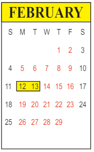 District School Academic Calendar for Forest Hill Elementary School for February 2024