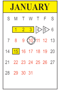 District School Academic Calendar for Martin Park Elementary School for January 2024