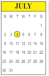 District School Academic Calendar for Martin Park Elementary School for July 2023
