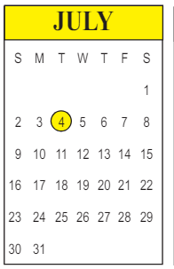 District School Academic Calendar for Carter C. Raymond Middle School for July 2023