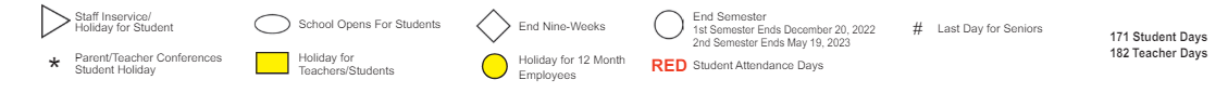 District School Academic Calendar Key for Forest Hill Elementary School