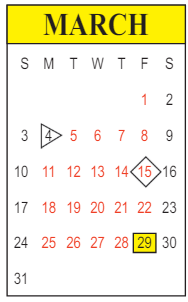 District School Academic Calendar for Martin Park Elementary School for March 2024