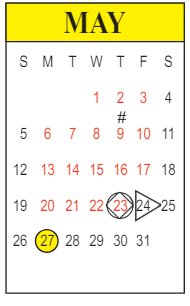 District School Academic Calendar for Ruby-wise Elementary School for May 2024