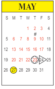 District School Academic Calendar for Forest Hill Elementary School for May 2024