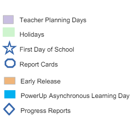 District School Academic Calendar Legend for Willis Foreman Elementary School