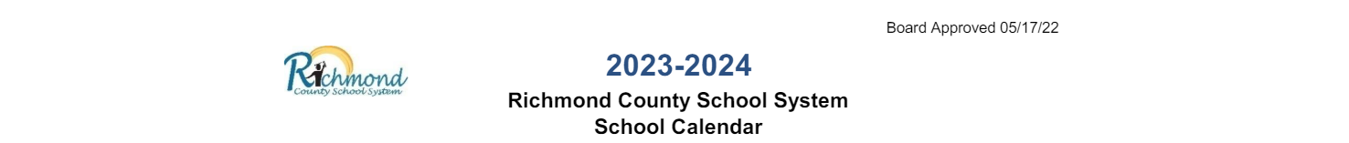 District School Academic Calendar for Tutt Middle School