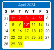 District School Academic Calendar for Linwood Holton Elem for April 2024