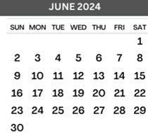 District School Academic Calendar for Ringgold Middle School for June 2024