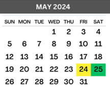 District School Academic Calendar for Roque Guerra Jr Elementary for May 2024