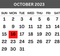 District School Academic Calendar for Rio Grande City High School for October 2023