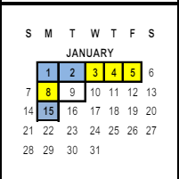 District School Academic Calendar for Riverside Unified Independent Study for January 2024