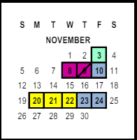 District School Academic Calendar for Bryant Elementary for November 2023