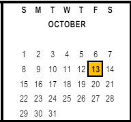 District School Academic Calendar for Gateway To College Early College High for October 2023