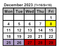 District School Academic Calendar for Intrntnl Finance & Econ Dev HS At Franklin for December 2023