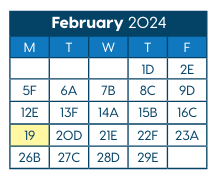 District School Academic Calendar for Folwell Elementary for February 2024