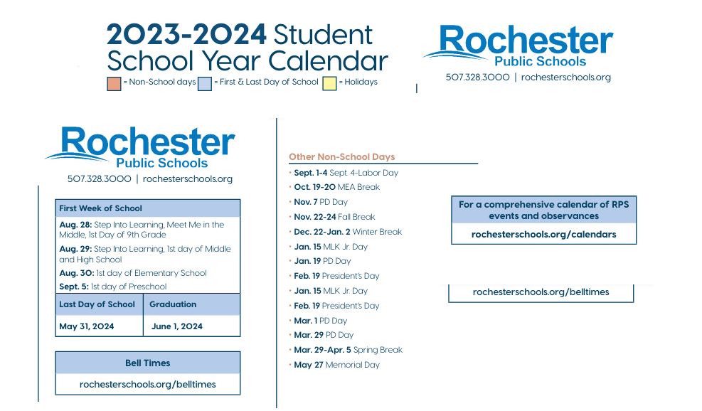 District School Academic Calendar Key for Pinewood Elementary