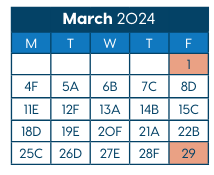 District School Academic Calendar for Folwell Elementary for March 2024