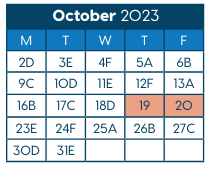 District School Academic Calendar for Folwell Elementary for October 2023