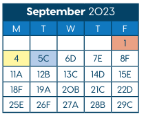 District School Academic Calendar for Pinewood Elementary for September 2023