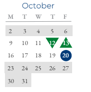 District School Academic Calendar for Joe Mathias Elementary School for October 2023