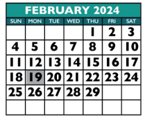 District School Academic Calendar for Elementary Daep for February 2024
