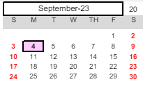 District School Academic Calendar for Learning Repertoire Charter Academy for September 2023